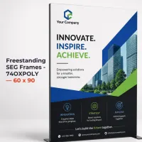 Freestanding SEG Frames - 74OXPOLY — 60 x 90 – Image 1