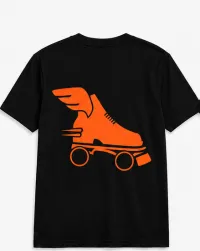 Cascade Skating ATL T-Shirt – Orange Writing, M