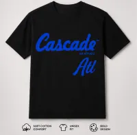 Cascade Skating ATL T-Shirt – Blue Writing, XL