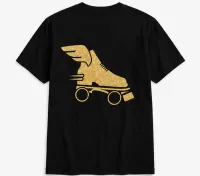 Cascade Skating ATL T-Shirt – Gold Glitter, M