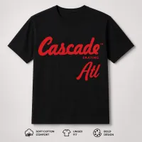Cascade Skating ATL T-Shirt – Red Writing, M