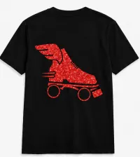 Cascade Skating ATL T-Shirt – Red Glitter, XL