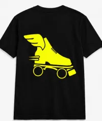 Cascade Skating ATL T-Shirt – Yellow Writing, M