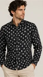 Silver Board Camisa de Hombre Ovalos PCP-0112ML – Image 3