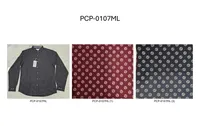 Silver Board Camisa de Hombre Negra Circulos PCP-0107ML – Image 1