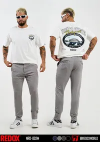 Redox Pantalon de Hombre Gris Medio NRD-002M – Image 1