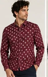 Silver Board Camisa de Hombre Ovalos PCP-0112ML – Image 2
