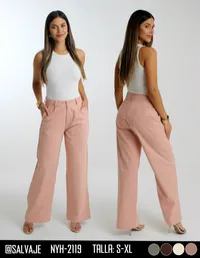 Salvaje Pantalon de Mujer Rosa Pastel NYH-2119 – Image 1