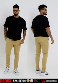 Redox Pantalon de Hombre Chino Mostaza SYN-0139M – Image 1