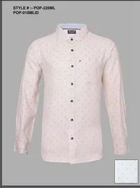 Silver Board Camisa de Hombre Rosa Pastel Mini Estampa POP-220ML – Image 1