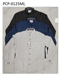 Silver Board Camisa de Hombre Blanca Mini Estampa PCP-0125ML – Image 1