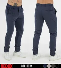Redox Pantalon de Hombre Azul Texturado MEL-001M – Image 1
