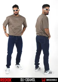 Redox Jean de Hombre Azul Marino Slim DLI-1364MSL – Image 1