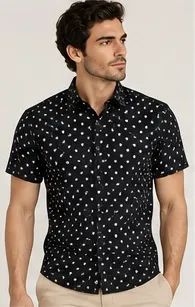 Silver Board Camisa de Hombre Estrellas Manga Corta PCP-0118ML – Image 3