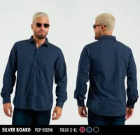 Silver Board Camisa de Hombre Marino Puntos PCP-0102ML – Image 1