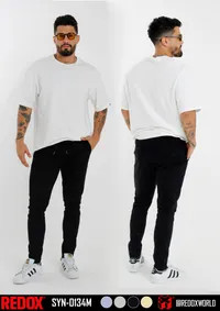 Redox Pantalon de Hombre Chino Negro SYN-0134M – Image 1