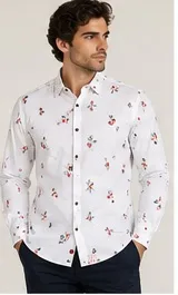 Silver Board Camisa de Hombre Flores PCP-0109ML – Image 2