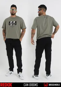 Redox Jogger de Hombre Cargo Negro Punos CAM-0186MS – Image 1