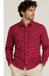 Silver Board Camisa de Hombre Lunares PCP-0114ML – Image 2