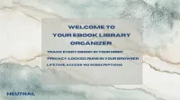 The Ebook Library Organizer — Neutral Edition + User Guide and FAQs – Image 1