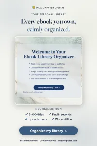 The Ebook Library Organizer — Neutral Edition + User Guide and FAQs – Image 1