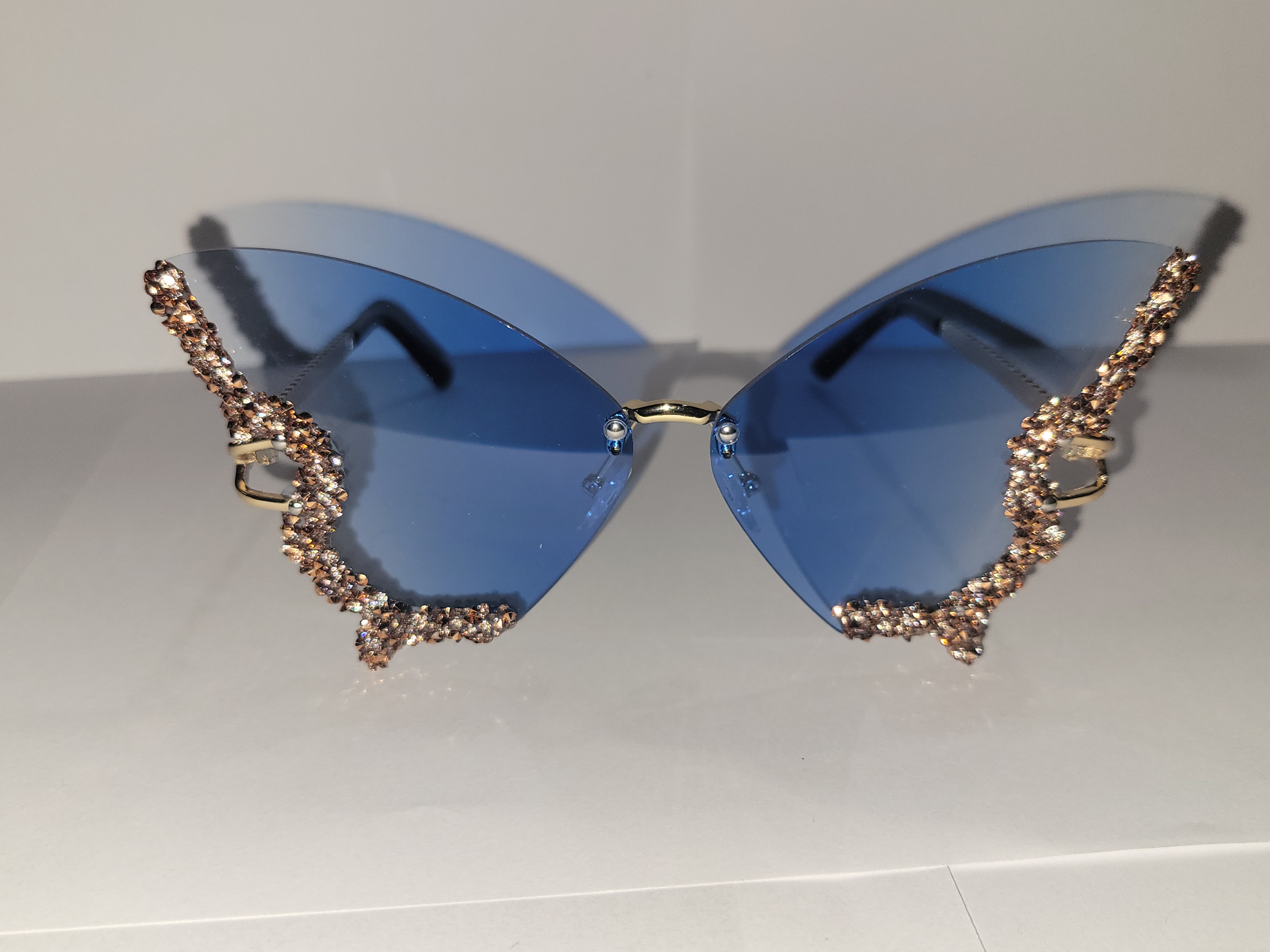 Butterfly Blue Shades with the Gold Frame! – Image 2