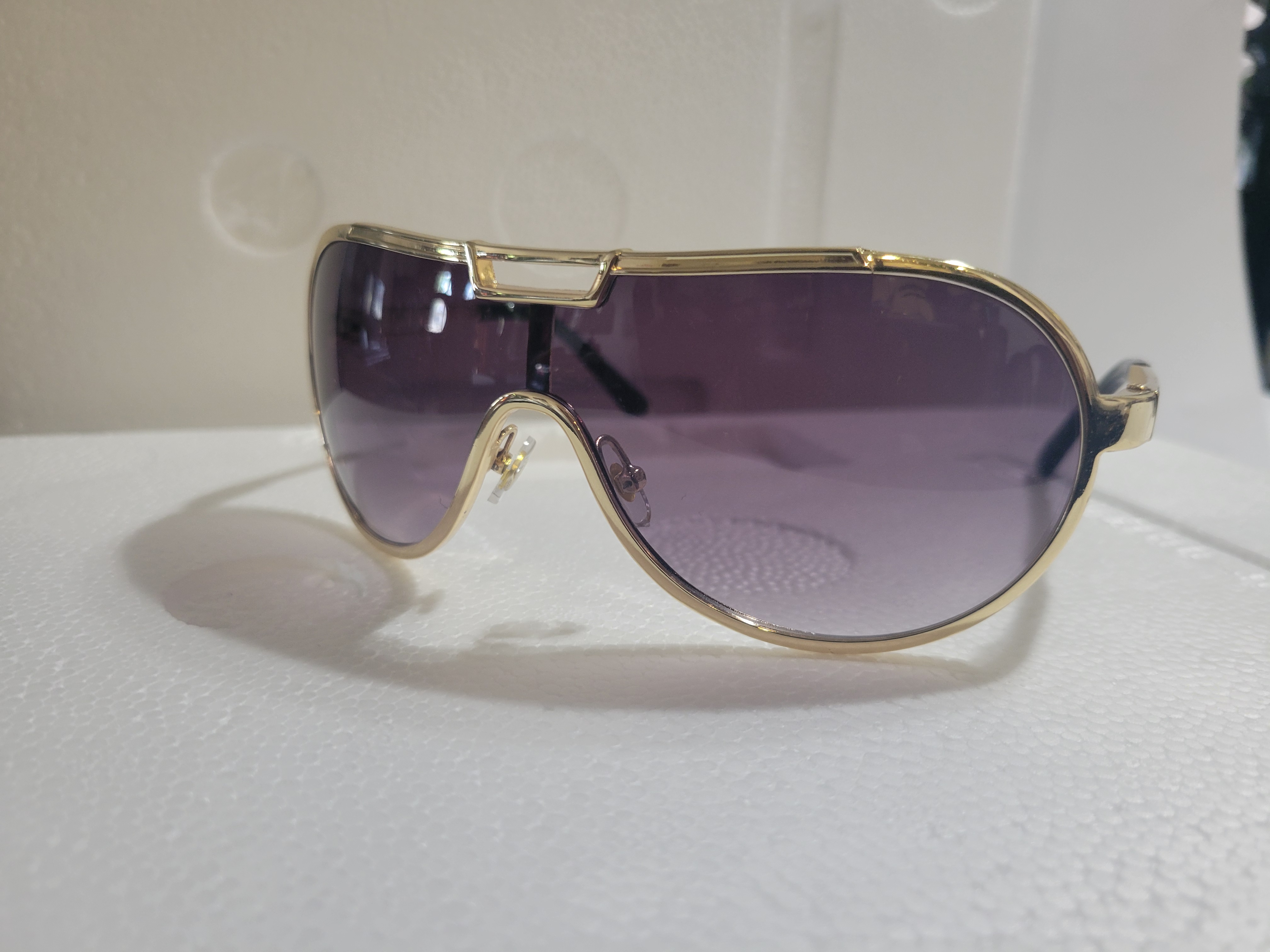 #70- Style and Profile Glasses (2 Options) – Gold Framed Light Purple Shaded