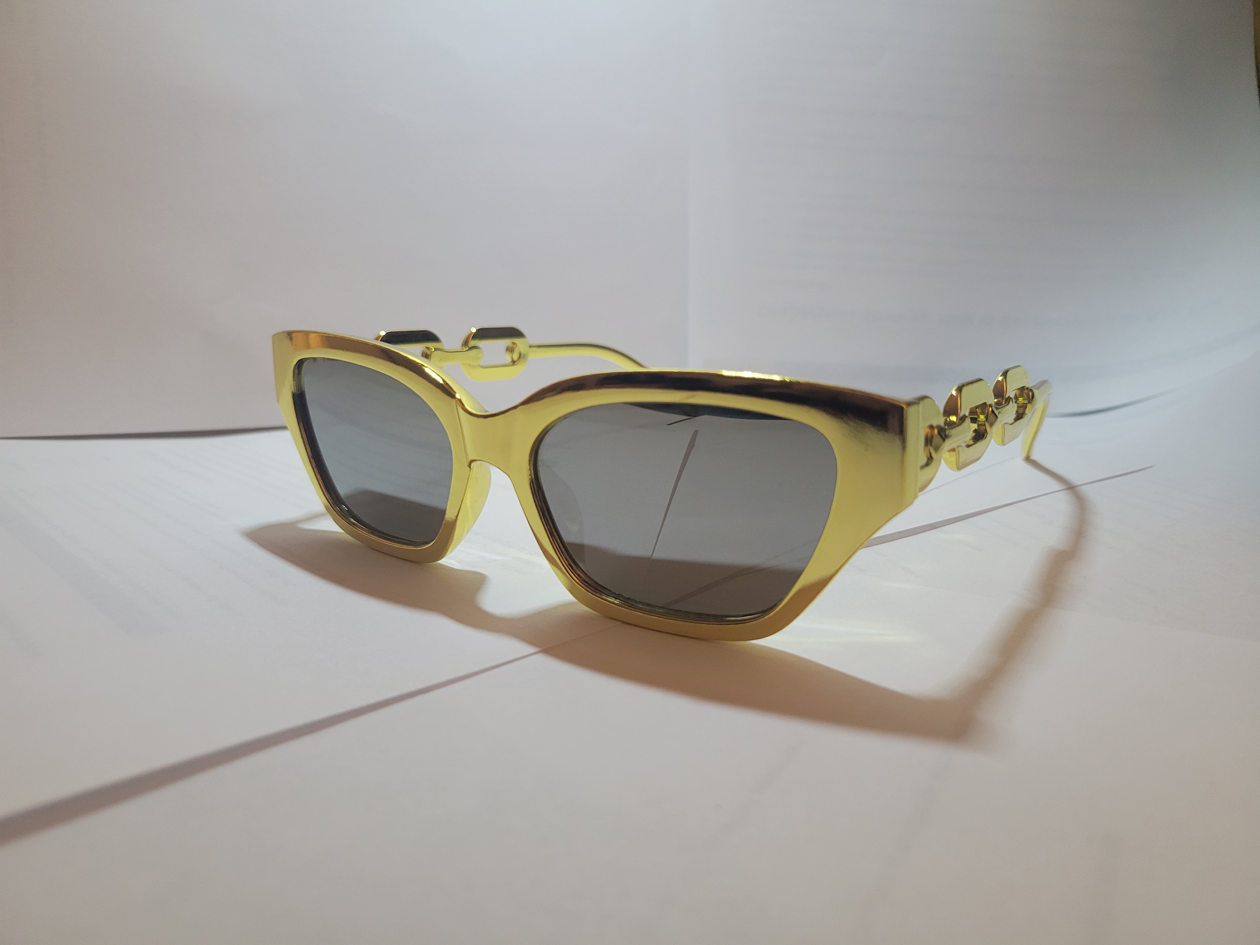 #108- Gold Cats Eye Shades – Image 2