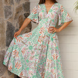 Luca Green Midi Dress  – Image 1