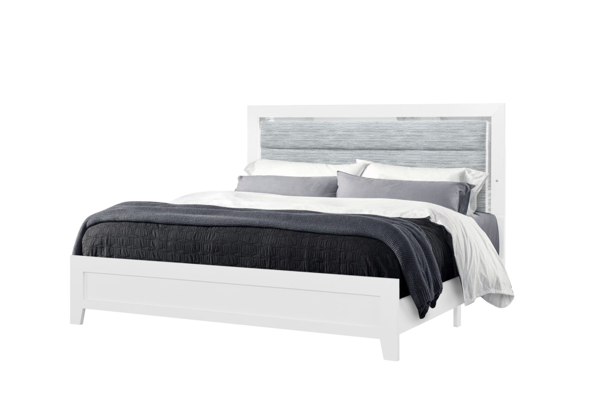 Luccia White Queen Bedroom Set 5 Pieces – Image 2