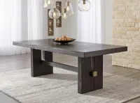 Burkhaus - 8 Pc. - Dining Room Extension Table, 4 Side Chairs, 2 Arm Chairs, Server - Dark Brown – Image 2