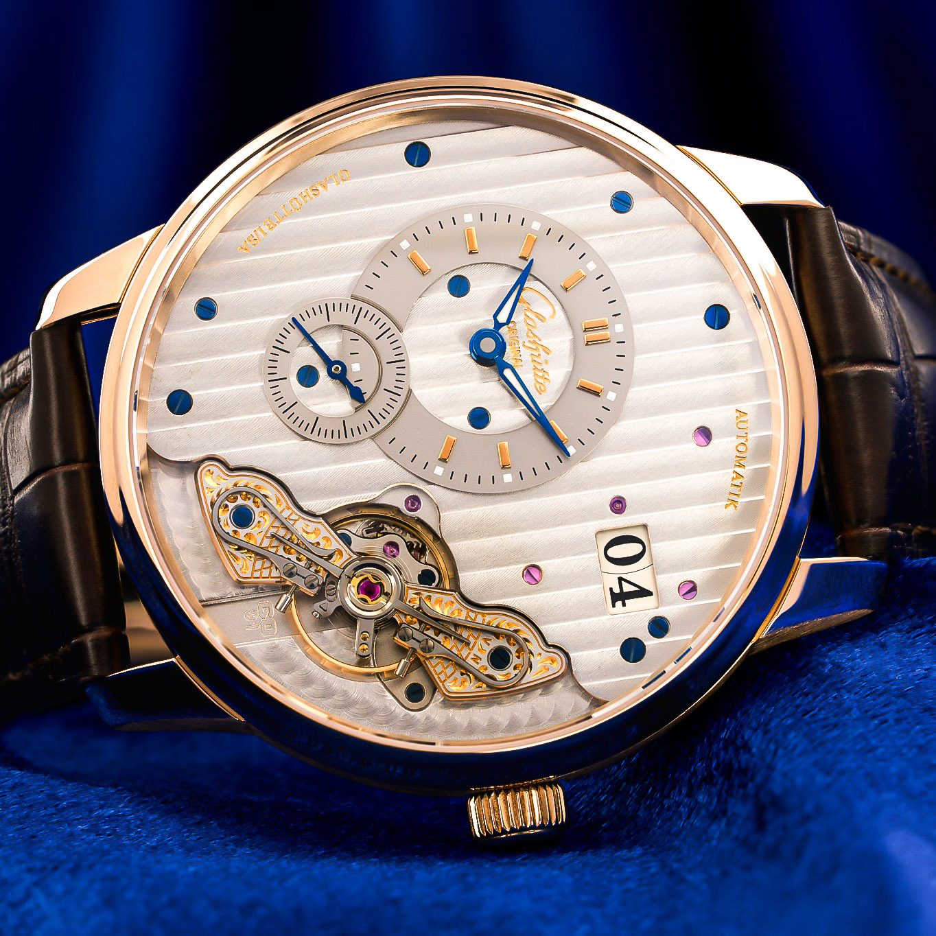 Glashütte Original PanoMaticInverse 1-91-02-01-05-62 Full Set 2023 42MM Red Gold – Image 3