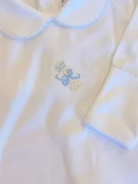 Heirloom Rattle Footie – 0-3 months