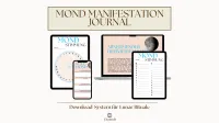 Mond Journal & Lunar Manifestation Planer Pastel Spring Digital Download – Image 1