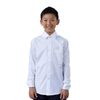 Boy's Long Sleeve White Shirt – M