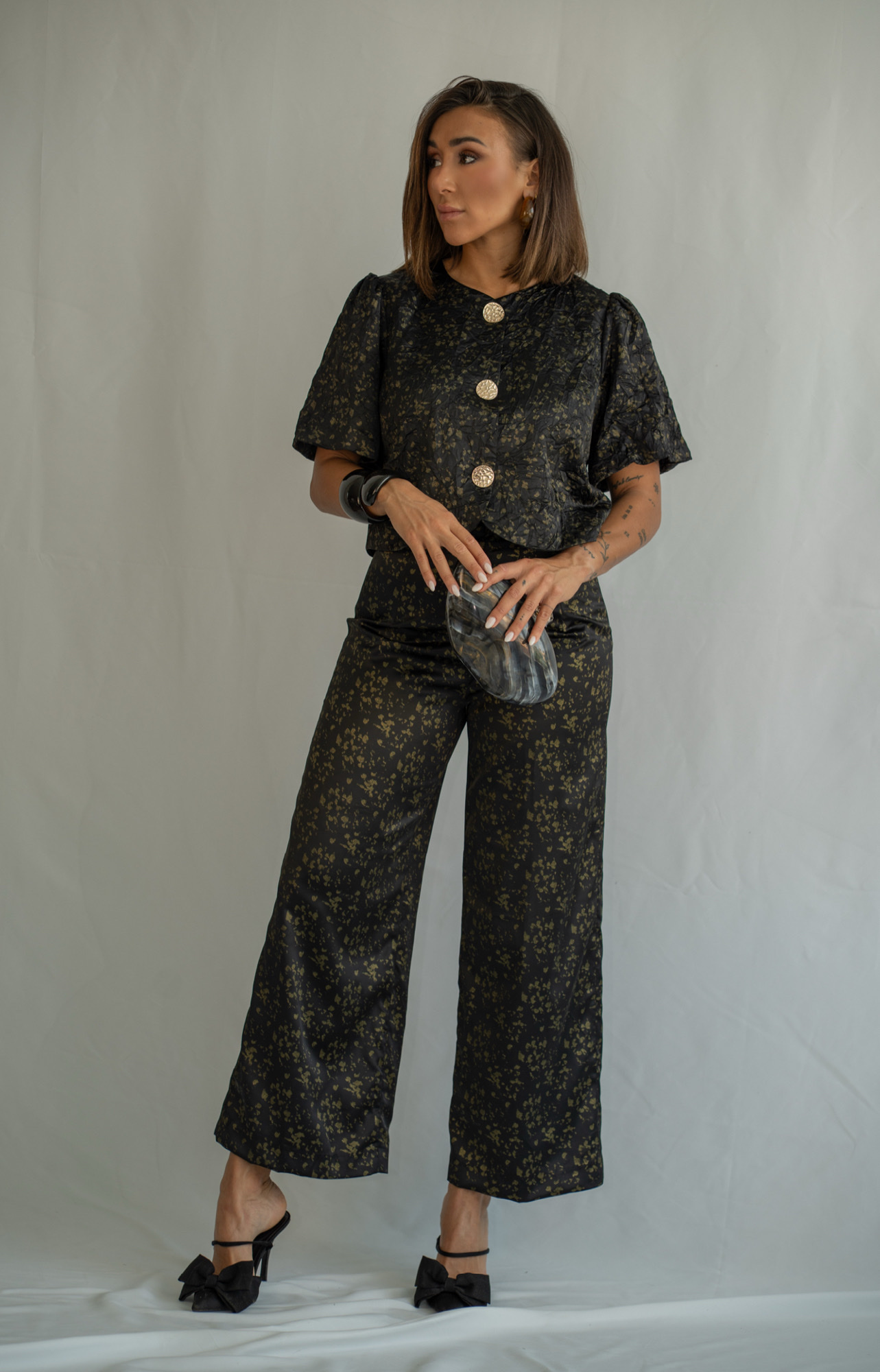 Pantalón Animal Brillo Verde – Image 1