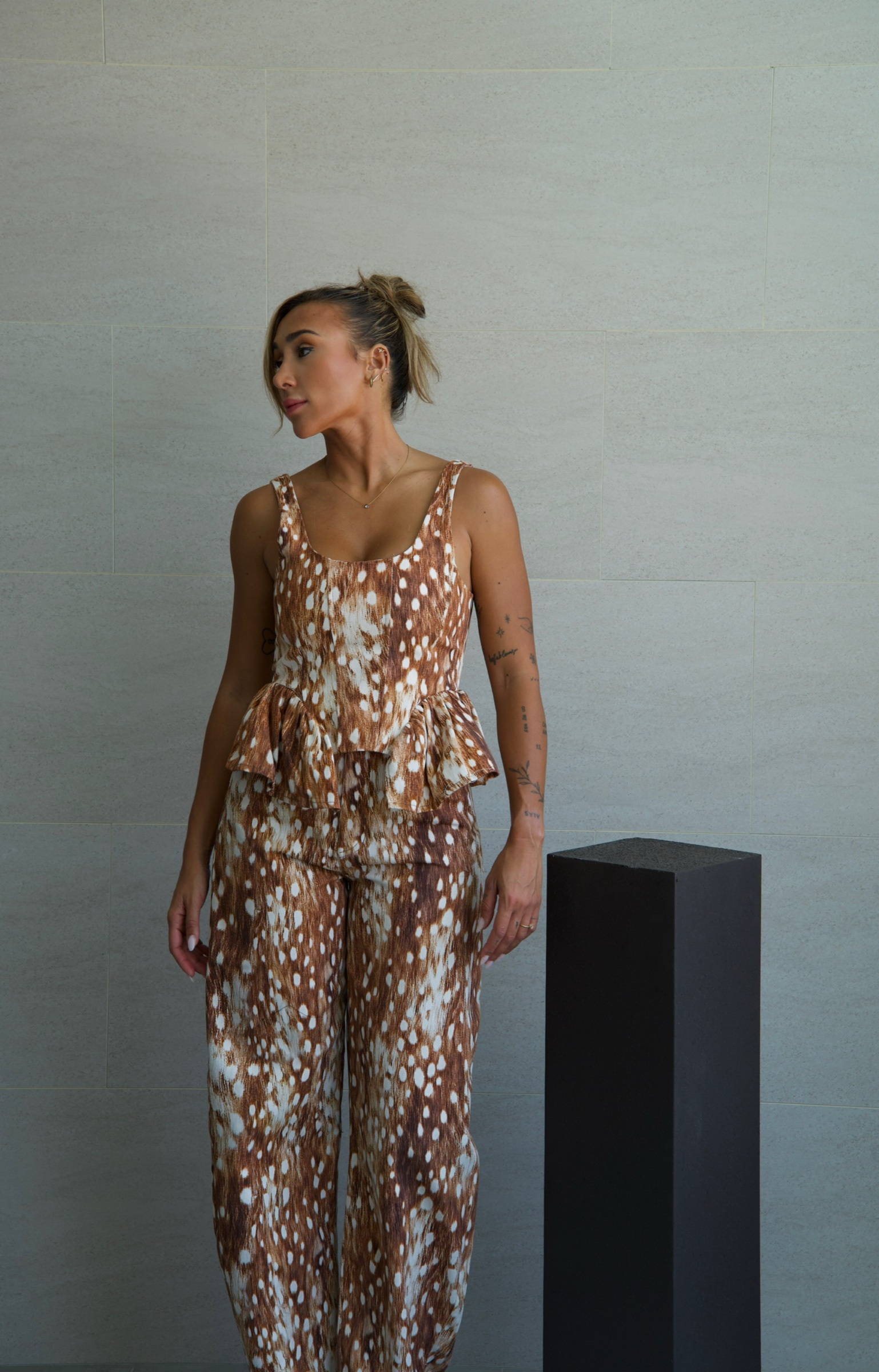 Top Peplum print – Image 1