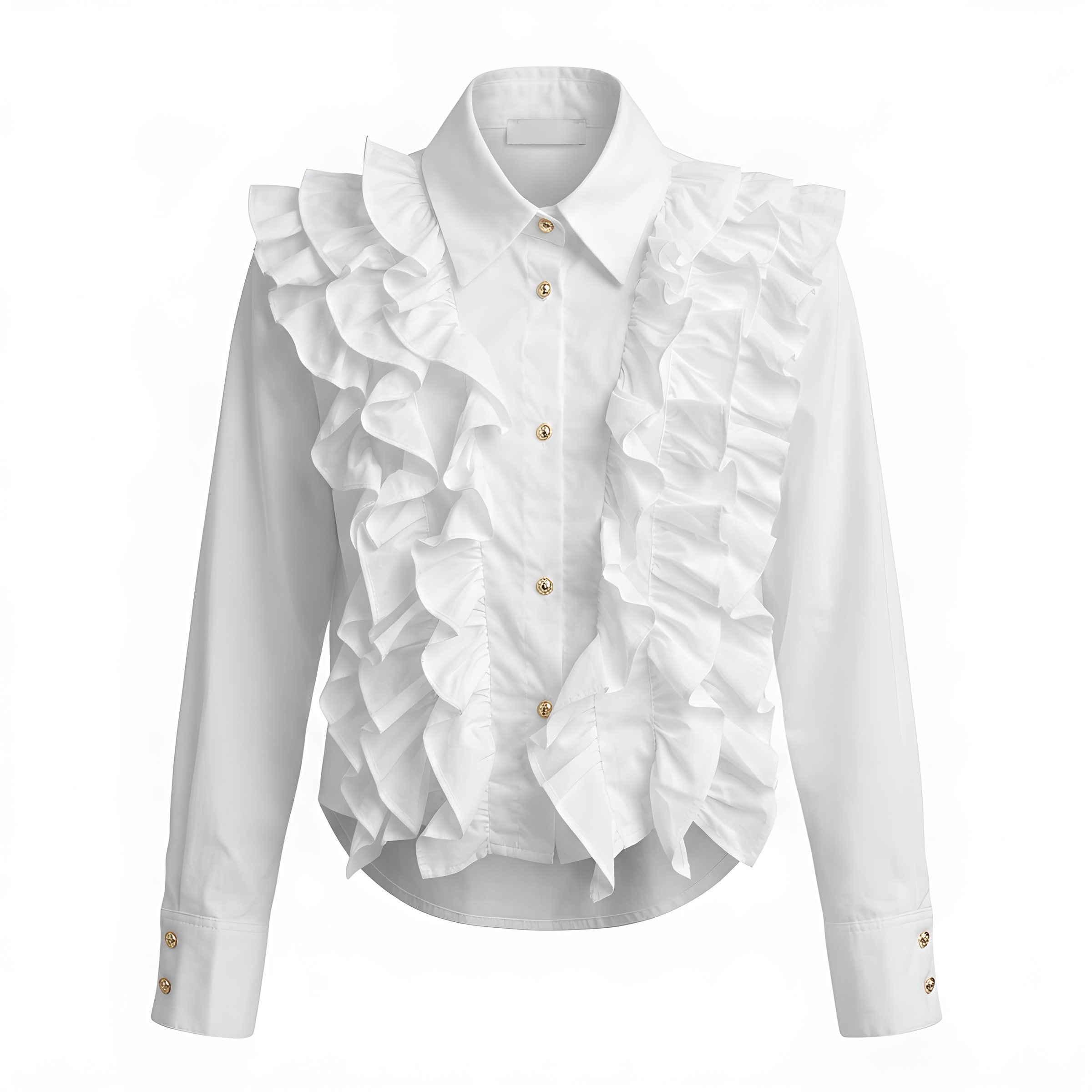 Camisa Blanca Volantes Joya – Image 2