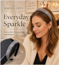 Multicolor Aurora Rhinestone Headband – Image 1