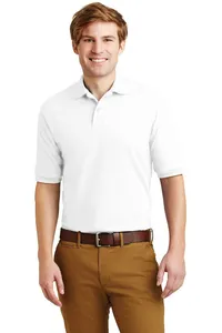 Custom T-Shirt – Short Sleeve, Polo , Polyester 100%, White