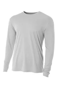 Custom T-Shirt – Long Sleeve, Crew, Cotton 100%, Gray
