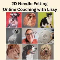 1-to-1 Online 2D Needle Felting Coaching/ Tuition – Image 1