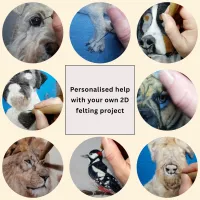 1-to-1 Online 2D Needle Felting Coaching/ Tuition – Image 2