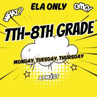 7th/8th Grade ELA ONLY Pod- 4pm – Image 1