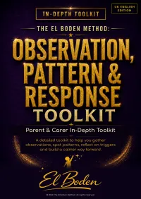In-depth  Observation, Pattern and Response Toolkit - Parents/ Carers use – Image 1
