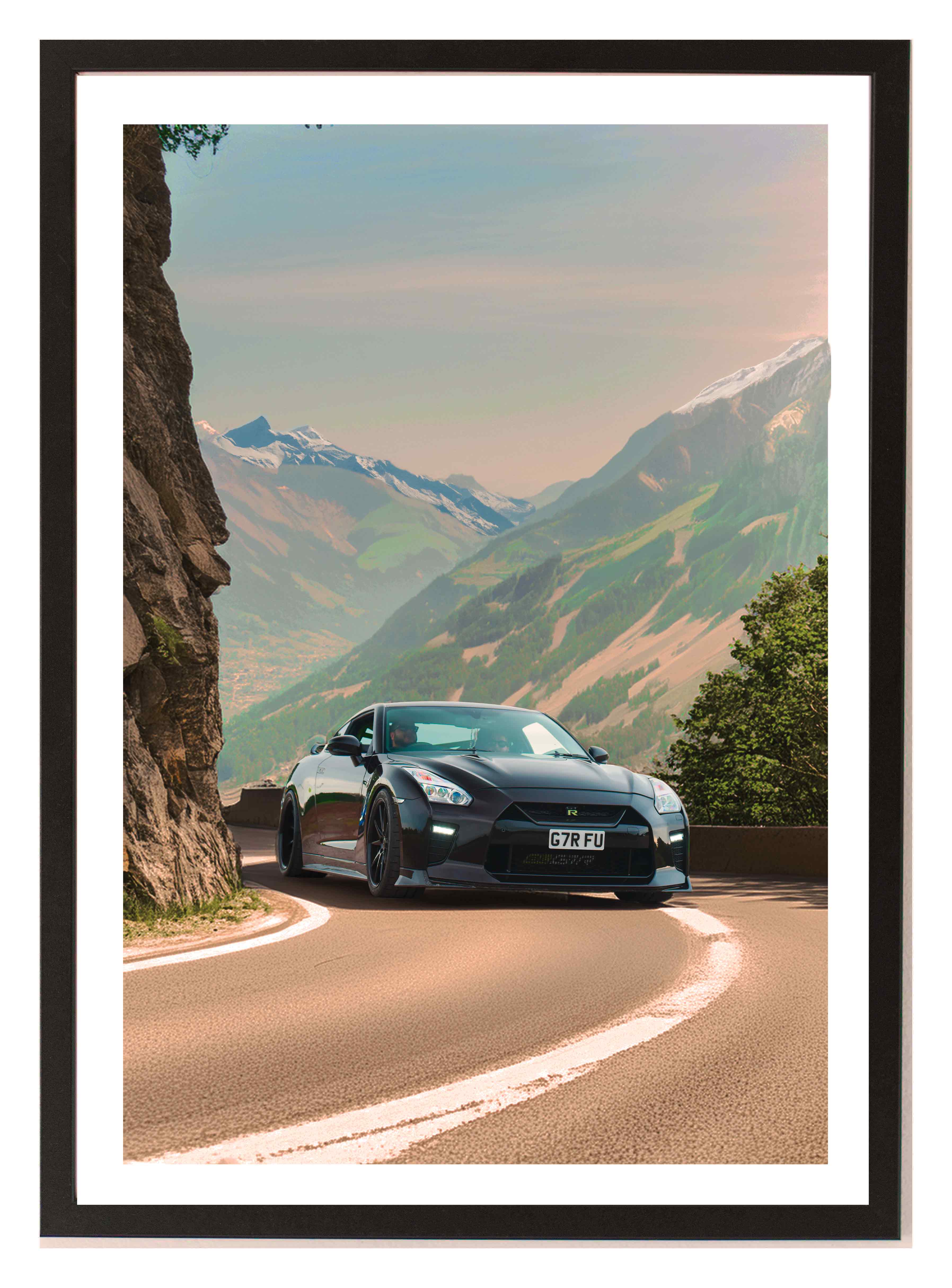 Mountain Alps – A2  black frame