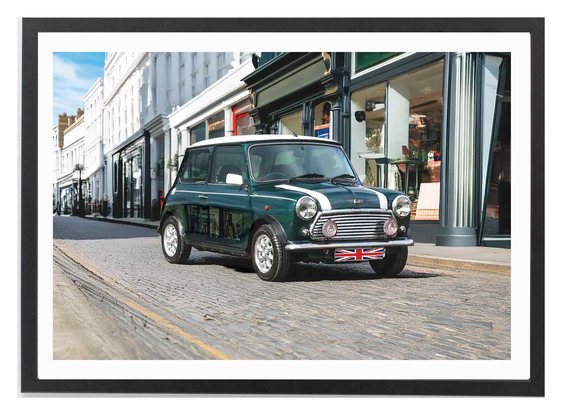 green cooper s – 8 x12 black frame