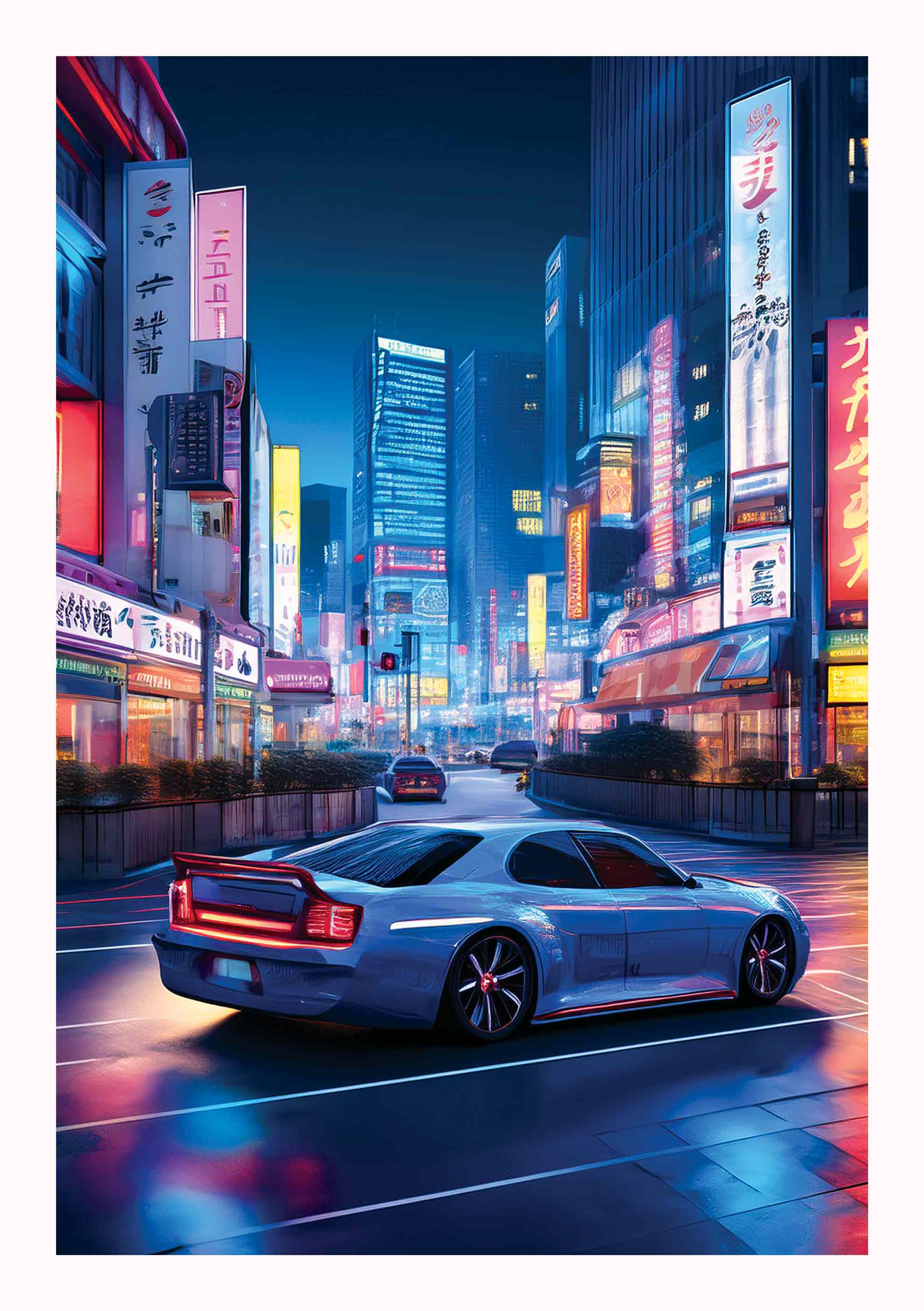 Japanese downtown Tokyo – 8 x 12 no frame
