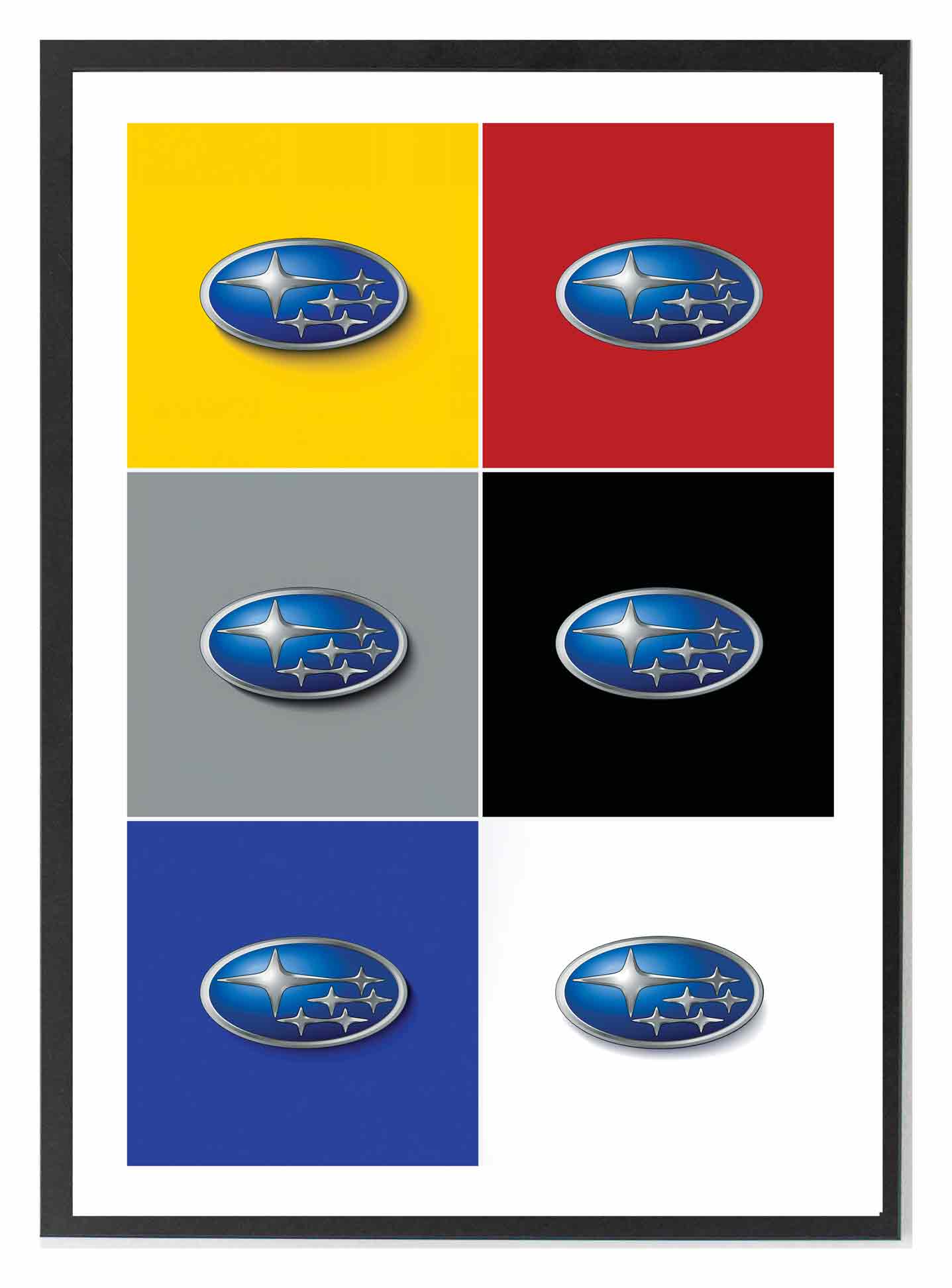 subra emblem – 8 x12 black frame