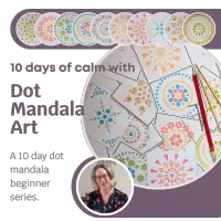 10 days of calm with dot mandala – Image 1